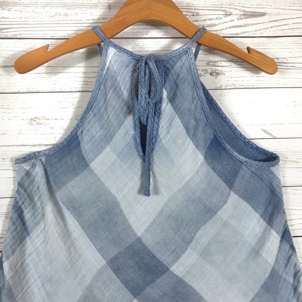 Cloth & Stone Sky Halter Top Anthropologie Medium
Checkered Blouse Boho Summer - Picture 5 of 9